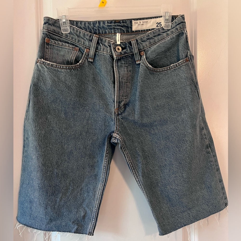 Rag & Bone Rosa Mid-Rise Denim Shorts